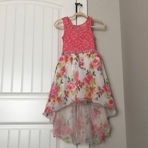 Pink sparkly flower dress